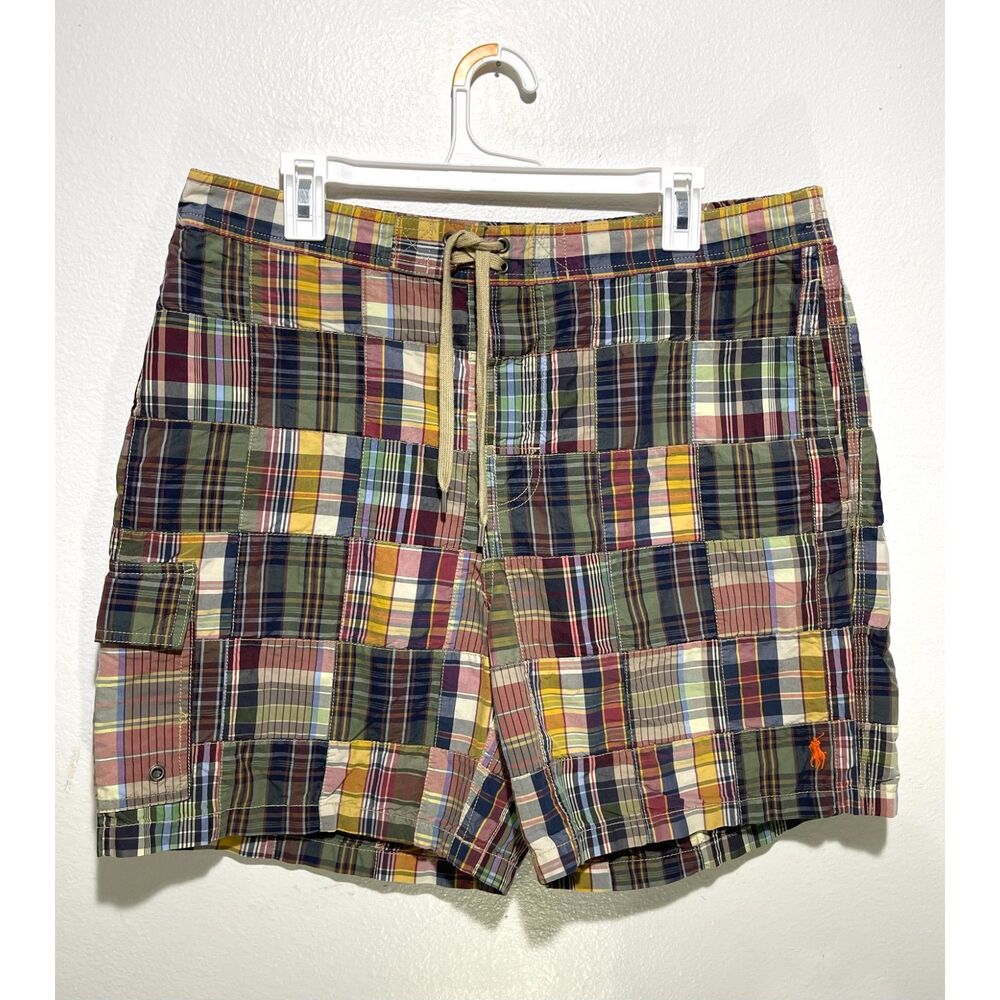 Polo Ralph lauren classic Indian madras nantucket patchwork shorts summer men L